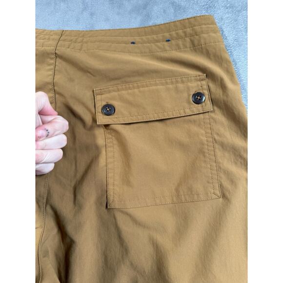 Patagonia Hiking Cargo Pant Women’s Size 12 Cropped Brown Drawstring Hem Vintage - Picture 15 of 16